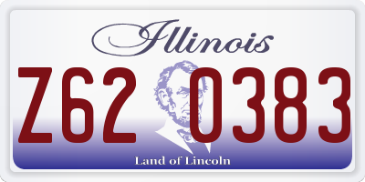 IL license plate Z620383