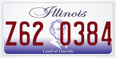 IL license plate Z620384