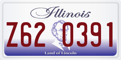 IL license plate Z620391