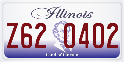 IL license plate Z620402