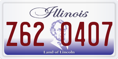 IL license plate Z620407