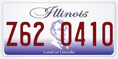 IL license plate Z620410
