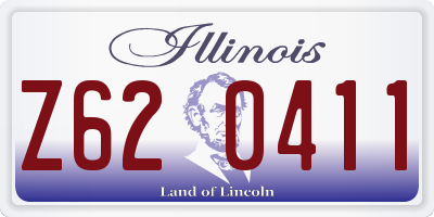 IL license plate Z620411