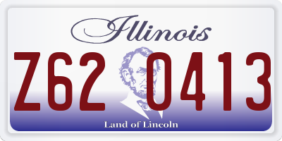 IL license plate Z620413