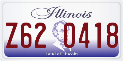 IL license plate Z620418