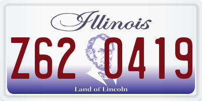 IL license plate Z620419
