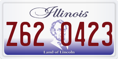 IL license plate Z620423