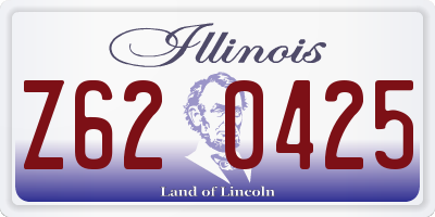 IL license plate Z620425