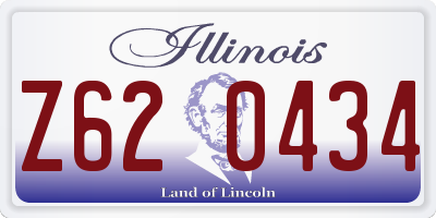IL license plate Z620434