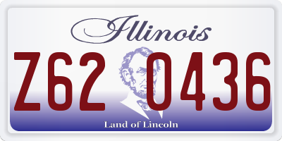 IL license plate Z620436