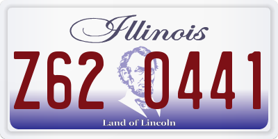 IL license plate Z620441