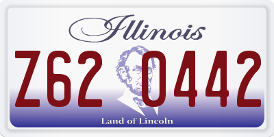 IL license plate Z620442