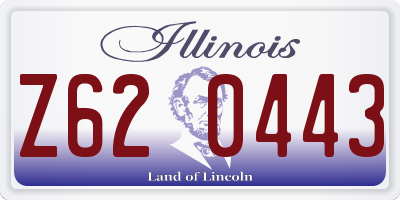 IL license plate Z620443