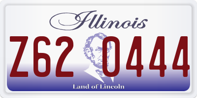 IL license plate Z620444