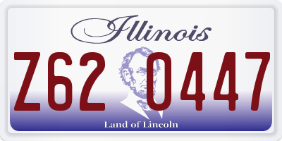 IL license plate Z620447