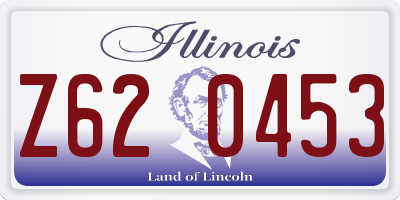 IL license plate Z620453