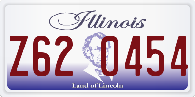 IL license plate Z620454