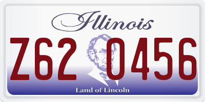 IL license plate Z620456
