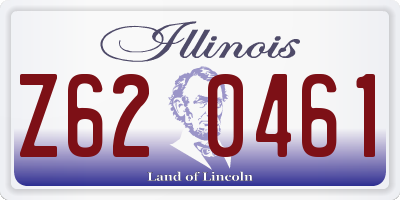 IL license plate Z620461