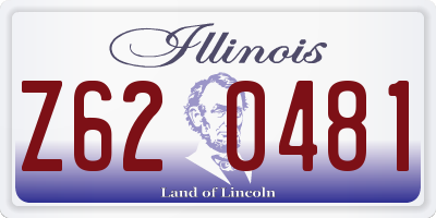 IL license plate Z620481