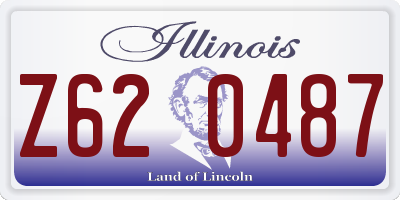 IL license plate Z620487