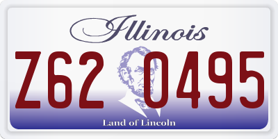 IL license plate Z620495