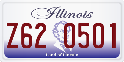 IL license plate Z620501