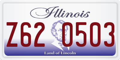 IL license plate Z620503