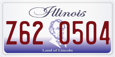 IL license plate Z620504