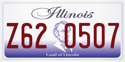 IL license plate Z620507