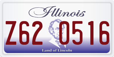 IL license plate Z620516
