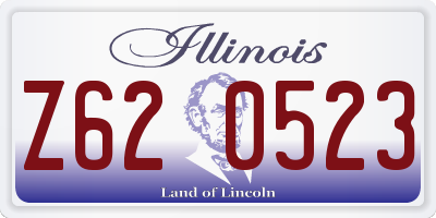 IL license plate Z620523