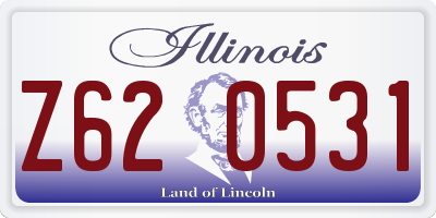 IL license plate Z620531