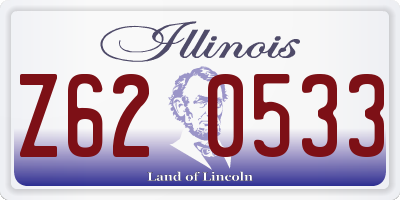IL license plate Z620533