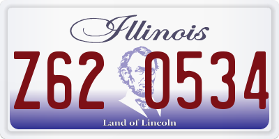 IL license plate Z620534