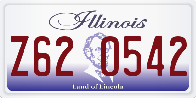 IL license plate Z620542