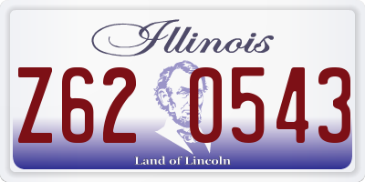 IL license plate Z620543