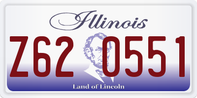 IL license plate Z620551