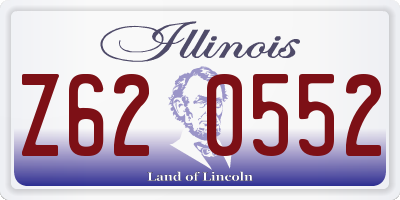 IL license plate Z620552