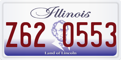 IL license plate Z620553