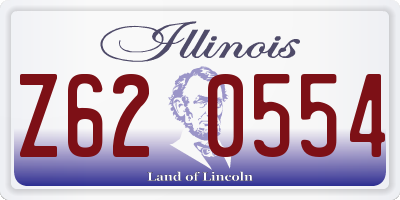 IL license plate Z620554