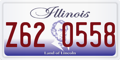 IL license plate Z620558