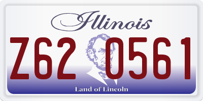 IL license plate Z620561