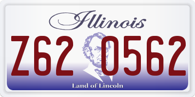 IL license plate Z620562