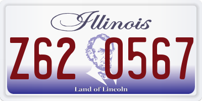 IL license plate Z620567