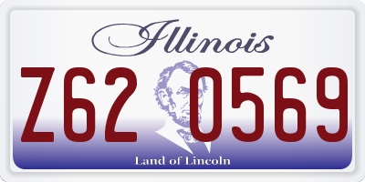IL license plate Z620569