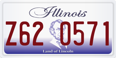 IL license plate Z620571