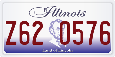 IL license plate Z620576