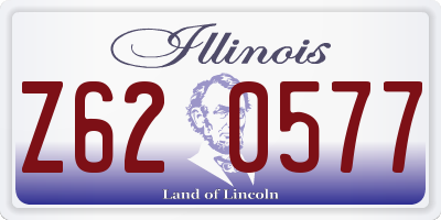 IL license plate Z620577