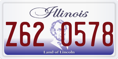 IL license plate Z620578